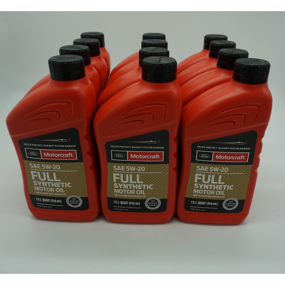 FULL SYNTHETIC 5W20 12 X US QT XO5W20QFSCASE by MOTORCRAFT - Engine Oil ...